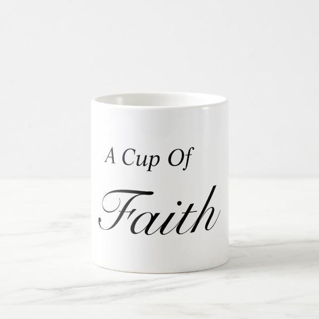 Café Um presente de caneca de fé (Centro)
