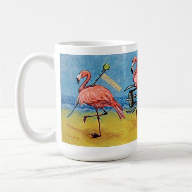Café Uma bela caneca de flamingo (Esquerda)