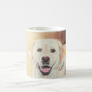 Café Uma Bela Caneca Para Amantes De Labrador