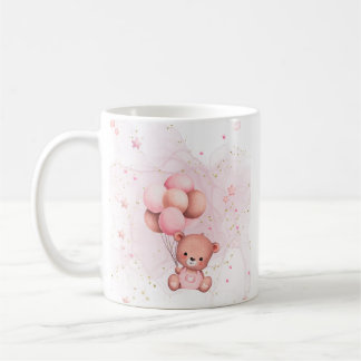 Café Uma Caneca de Celebração do Ursinho Rosa