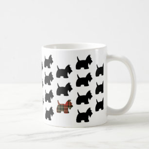 Café uma caneca do cão de Scotty