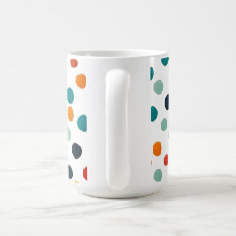 Café uma caneca temática de a mOR com bolinhas brilhant