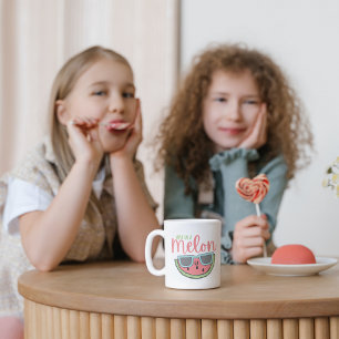 Café Uma Em Uma Caneca De Melão