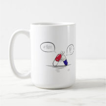 Uma interação de droga má, caneca