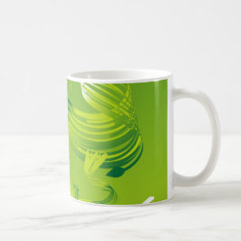 Café Uma sensação de caneca verde