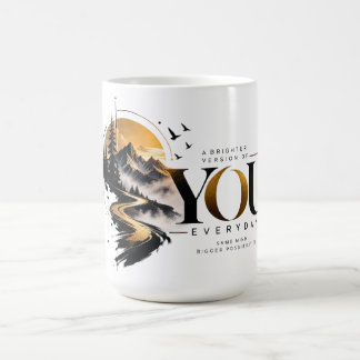 Café Uma Versão Mais Brilhante de Você Caneca Inspirado