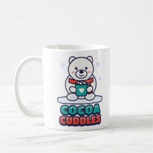 Café Ursinho Ártico Cuddles com uma Caneca de Cacau