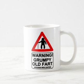 Café Velhos mal-humorados Fart caneca. Caneca de