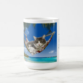 Café veludo de algodão da caneca 15oz no gato das