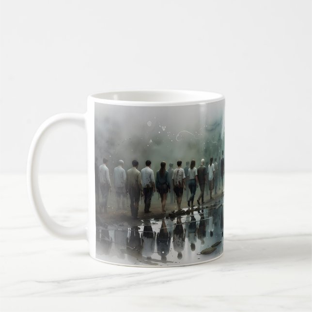Café Venha Como Você É Caneca de Arte Misty Reflection (Esquerda)