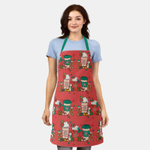 Café Vermelho Feriado com Pron Verde