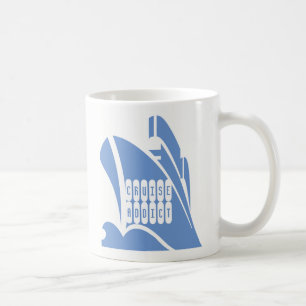 Café Viciado em cruzeiro. Uma caneca para amantes de cr