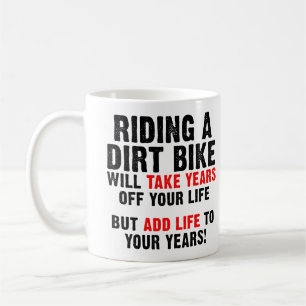 Café Vida de Moto Off-Road Para os Seus Anos Caneca Div