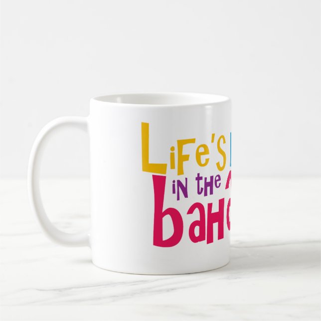 Café Vida melhor na caneca de Bahamas (Esquerda)