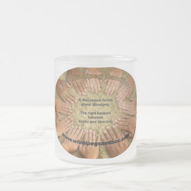 Café Vidro Jateado A caneca do fosco da caixa de areia de Winnipeg (Centro)