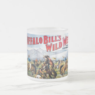 Café Vidro Jateado A caneca ocidental selvagem de Buffalo Bill