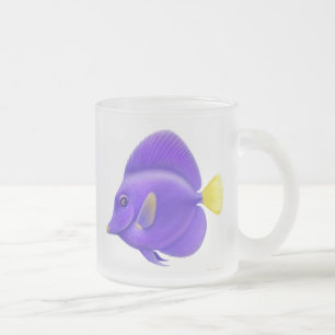 Café Vidro Jateado A caneca roxa de Sailfin Tang