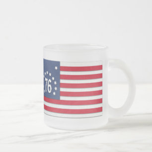 Café Vidro Jateado Caneca da bandeira de Bennington