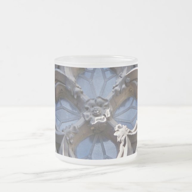 Café Vidro Jateado Caneca da janela de vitral (Centro)