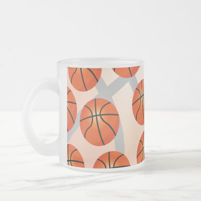 Café Vidro Jateado Caneca de Basquete (Esquerda)