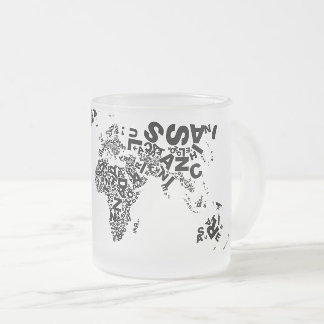 Café Vidro Jateado Caneca de Buchstabenwelt (Frente Esquerda)