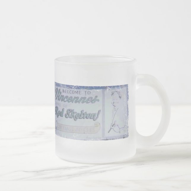 Café Vidro Jateado Caneca de cerveja afligida da beira - (Direita)