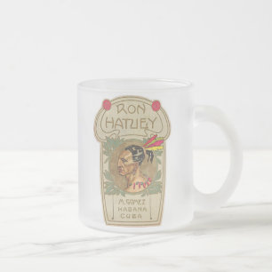 Café Vidro Jateado Caneca de cerveja de Ron Hatuey De Cuba