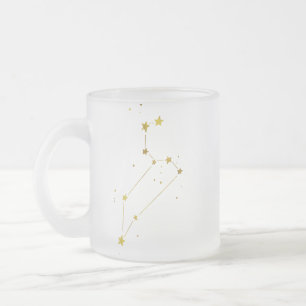 Café Vidro Jateado Caneca de cerveja do fosco de Leo