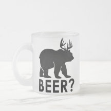 Caneca de Cerveja Urso Engraçado Cervo