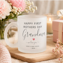 Caneca de Colagem de Fotos de Avó Simples e Chic c