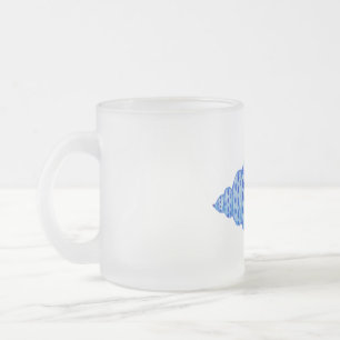 Café Vidro Jateado Caneca de concha de que cor