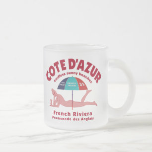 Café Vidro Jateado Caneca de Cote d'Azur