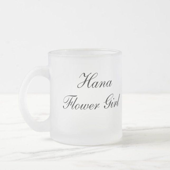 Café Vidro Jateado Caneca de Crianças Personalizada (Esquerda)