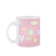 Caneca de formas rosa claro