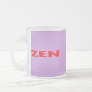 Café Vidro Jateado Caneca de fosco lilás vermelha