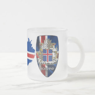 Café Vidro Jateado Caneca de Islândia