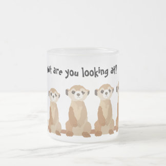 Café Vidro Jateado Caneca de Meerkat