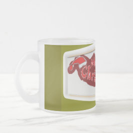 Café Vidro Jateado caneca de Natal