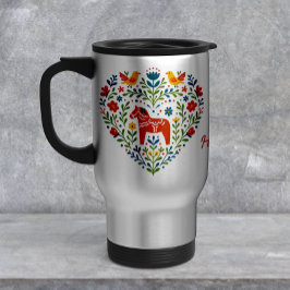 Café Vidro Jateado Caneca de padrão de coração de cavalo Dala de arte