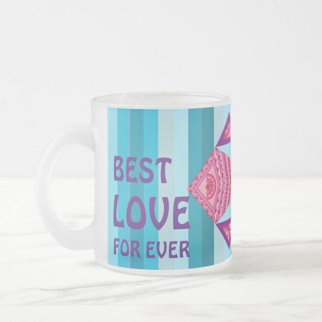 CAFÉ VIDRO JATEADO CANECA DE PEIXE PARA AMOR (Esquerda)
