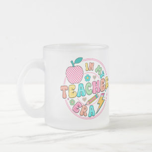 Café Vidro Jateado Caneca de professores de presentes