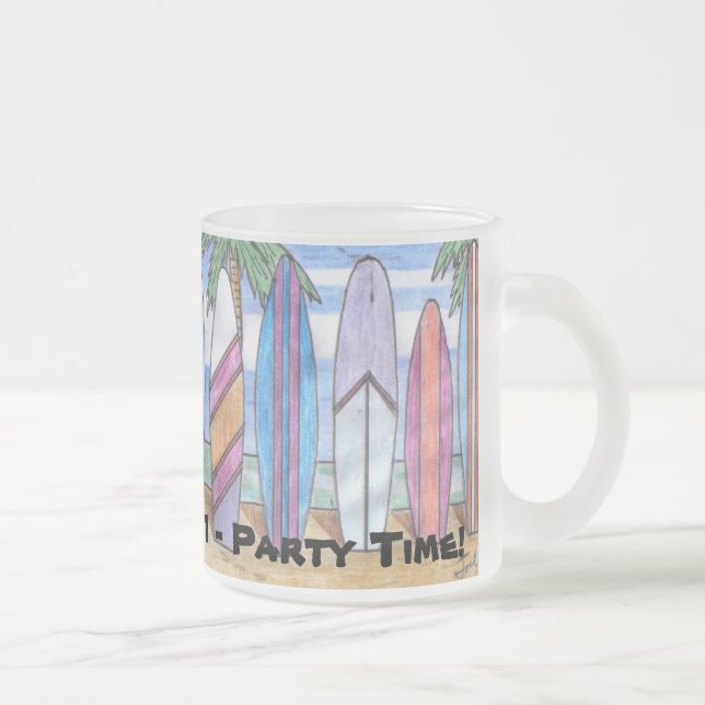 Café Vidro Jateado Caneca de respingar (fosco) (Direita)