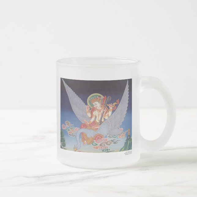 Café Vidro Jateado Caneca de Sarasvati (Direita)