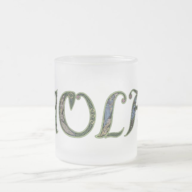 Café Vidro Jateado Caneca do céltico de Faolan (Centro)