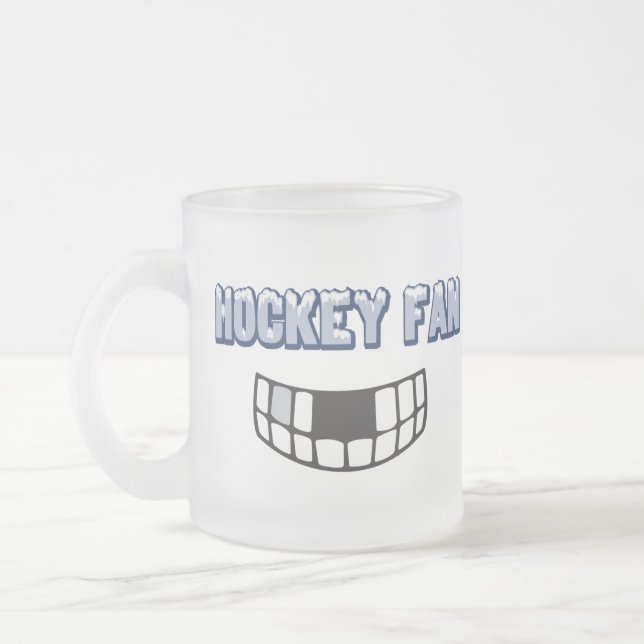 Café Vidro Jateado Caneca do fã de hóquei (Esquerda)