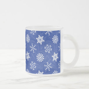 Café Vidro Jateado Caneca do feriado de inverno do redemoinho da