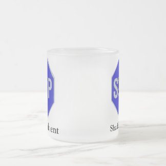 Café Vidro Jateado CANECA do fosco de BLUShadeTree