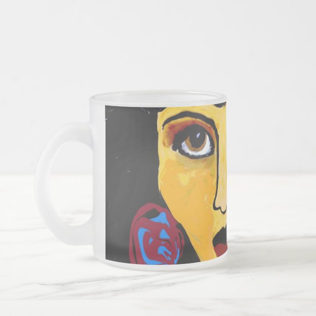 Café Vidro Jateado Caneca do fosco de Suzy (Esquerda)