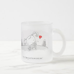 Café Vidro Jateado Caneca do fosco do diodo de Danny