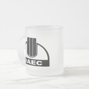 Café Vidro Jateado Caneca do logotipo de ChNPP/ЧАЭС (central nucl